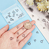 30Pcs 3 Styles 304 Stainless Steel Smooth Surface Spring Ring Clasps STAS-SC0004-41-3