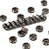 Brass Rhinestone Spacer Beads RB-A014-Z5mm-01B-1