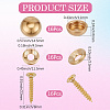 2 Bags Carbon Steel Screw FIND-GF0009-32A-2