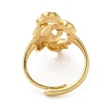 Light Gold Brass Adjustable Rings for Women RJEW-A022-01E-2
