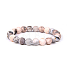 Natural Zebra Jasper Bead Stretch Bracelets BJEW-K212-A-035-6