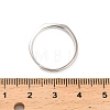 Rhodium Plated 925 Sterling Silver Adjustable Rings RJEW-S397-01P-08-5