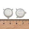 Brass Micro Pave Clear Cubic Zirconia Chandelier Component Links CU-CBA5585-03P-05-3