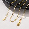 Brass Ball Chain Necklaces KK-P304-03G-1
