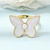 304 Stainless Steel Enamel Cuff Open Rings SA-CBA369F-04G-01-1