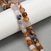 Natural Blue Chalcedony Beads Strands G-H078-C45-6mm-1