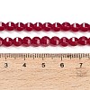 Lab Grown Red Corundum Beads Strands GG-CBAC488-04B-5