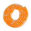 Electroplate Opaque Solid Color Glass Beads Strands LS-EGLA-A044-P3mm-L29-2
