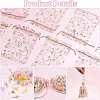 100Pcs Gold Stamping Heart Organza Gift Bags OP-PH0001-37B-5