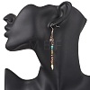 Natural Gemstone Dangle Earrings EJEW-JE06668-01-3