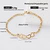 304 Stainless Steel Link Bracelets for Women GU8038-4-1