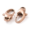 Ion Plating(IP) 304 Stainless Steel Lobster Claw Clasps STAS-F109-01RG-3