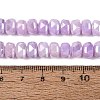 Electroplate Crackle Imitation Jade Glass Beads Strands EGLA-Q135-01A-C09-4
