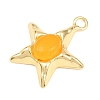 Dyed & Heated Natural Yellow Agate Pendants GG-G001-01G-09-2