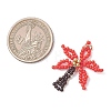Glass Seed Beaded Pendants PALLOY-MZ01251-02-2