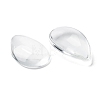 Transparent Teardrop Glass Cabochons X-GGLA-R024-30x20-3