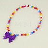 Fashion Acrylic Necklaces for Kids NJEW-JN00330-3