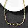 3MM 202 Stainless Steel Cable Chain Necklaces NJEW-C097-03G-3