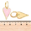 Valentine's Day Heart Brass Micro Pave Clear Cubic Zirconia Hoop Earrings EJEW-Z164-10G-6