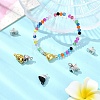 12Pcs 4 Styles Alloy Magnetic Clasps with Loops FIND-YW0005-56-5
