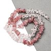 Natural Quartz Crystal & Rose Quartz Beads Strands G-L610-A15-01-2