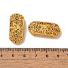 Rack Plating Oval Brass Micro Pave Cubic Zirconia Beads KK-F873-36MG-3