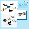 20Pcs 8 Colors Iron Keychain Clasp Findings IFIN-SP0001-66-7