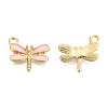 Light Gold Plated Alloy Charms ENAM-T009-02E-1