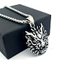 Vintage Punk 304 Stainless Steel Dragon Head Pendant Necklaces for Men WI9275-3