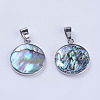 Abalone Shell/Paua Shell Pendants SSHEL-L008-04P-3