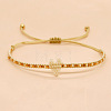 Handmade MIYUKI Glass Seed Bead Heart Braided Bracelets for Women LI3804-5-1