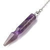 Natural Amethyst Pointed Dowsing Pendulums G-Q184-04G-P-4