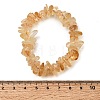 Heated Natural Citrine Chip Beaded Stretch Bracelets GG-CBA0FEA-01B-5