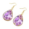 Transparent Epoxy Resin Dangle Earrings EJEW-JE07205-01-4