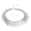 Alloy Hammered Wing Bib Necklaces for Women WGDE902-02-3