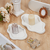 2Pcs 2 Styles Cloud Porcelain Jewelry Plate AJEW-GO0005-13-4