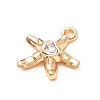Alloy Rhinestone Pendants RB-CBAA597-02G-3