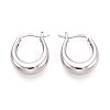 925 Sterling Silver Hoop Earrings STER-N016-130P-2
