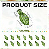 500Pcs Transparent Acrylic Charms TACR-ME0001-02A-2