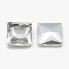 Pointed Back Glass Rhinestone Cabochons RGLA-T027-14x14mm-01-2