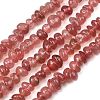 Natural Strawberry Quartz Beads Strands G-P622-B01-02-2