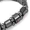 Valentine Day Gifts for Husband Stretchy Magnetic Synthetic Hematite Bracelet IMB005-2