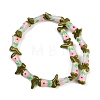 Boot Baking Paint Glass Enamel  Beads LAMP-C020-02G-1