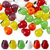 36Pcs 6 Colors Handmade Lampwork Beads LAMP-ME0001-28-1