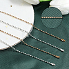 30Pcs 2 Colors Iron Ball Chain Necklace Making MAK-SP0001-06B-6