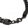 304 Stainless Steel Wheat Chain Bracelets for Men BJEW-B093-04EB-3
