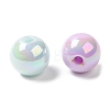 UV Plating Rainbow Iridescent Acrylic Beads PACR-K003-02A-4