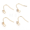 Brass Earring Hooks KK-I681-14G-1