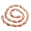1Strand Electroplate Transparent Glass Beads Strands EGLA-TADJ0001-20D-1