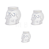 3Pcs 3 Style Halloween Skull Candle Silicone Statue Molds CAND-FH0001-04-1